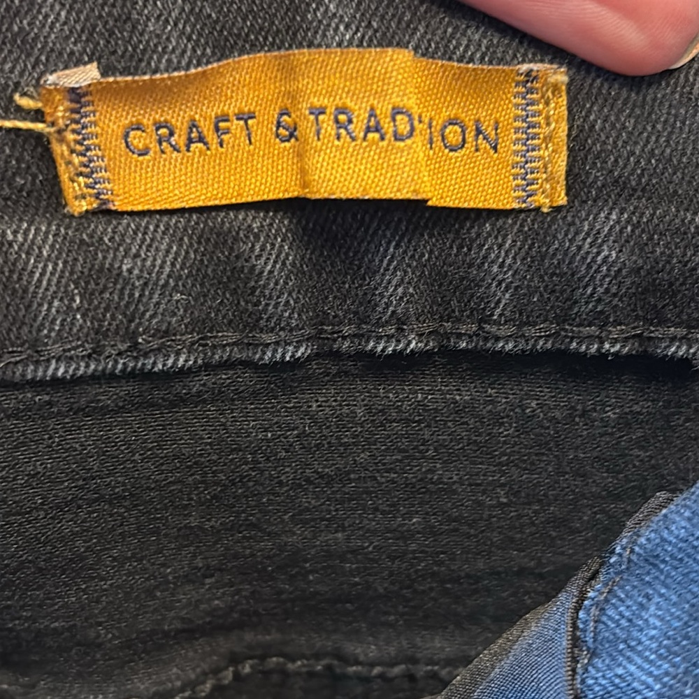 Across The Pond Black Denim Jeans View 6